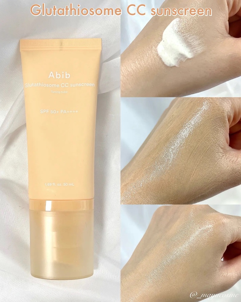 Abib Glutathiosome CC Sunscreen Toning Tube SPF50+ PA++++ 50 ml - Bild 4